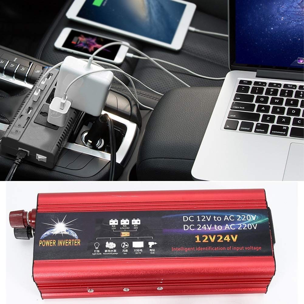 Broco Universale 12V, 24V 2000W Energia Solare Inverter convertitore da 12V a 220V