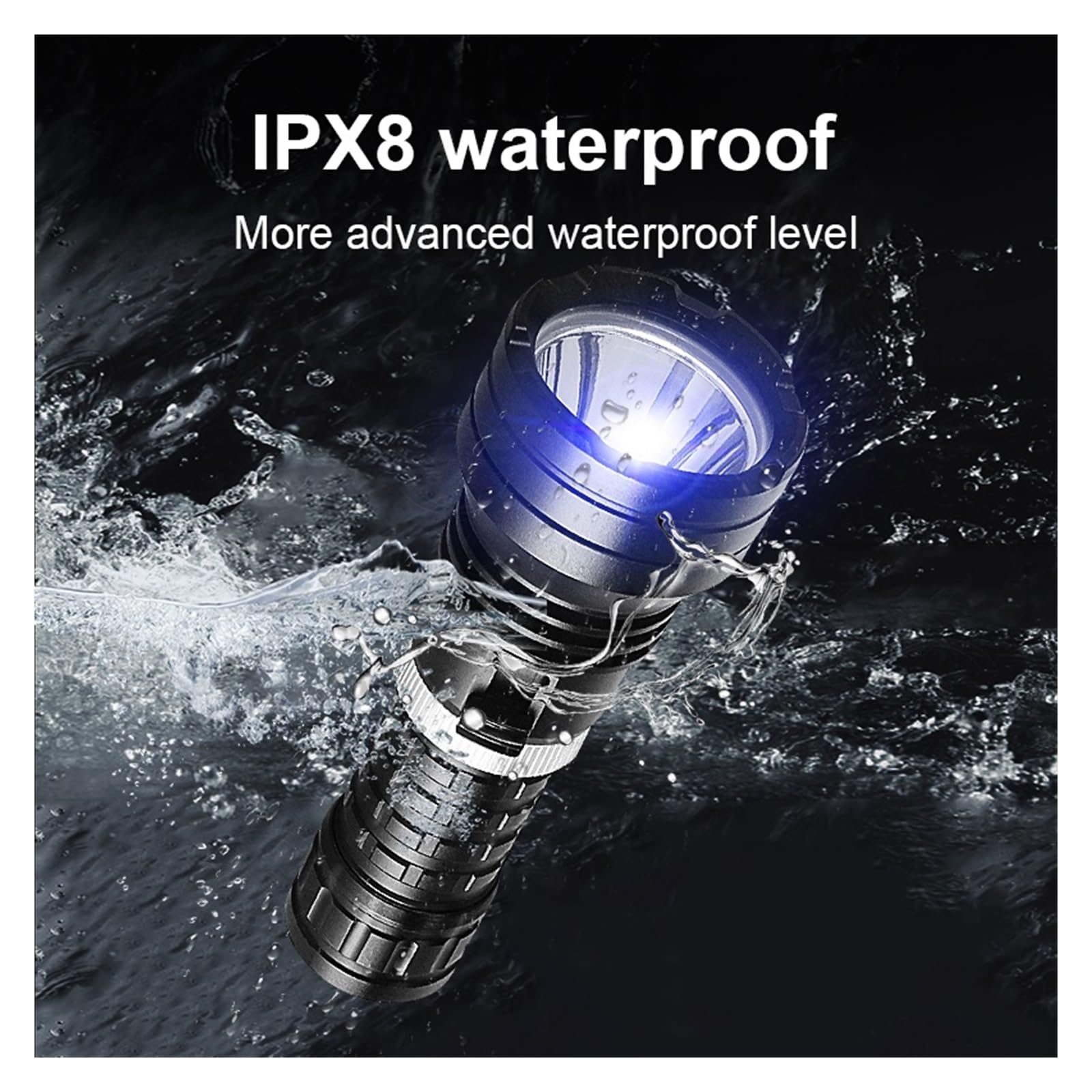 Latarka do nurkowania, Najmocniejsza latarka do nurkowania XHP190 LED profesjonalna lampa podwodna High Power 18650 latarnia do sportów podwodnych(XHP190D)
