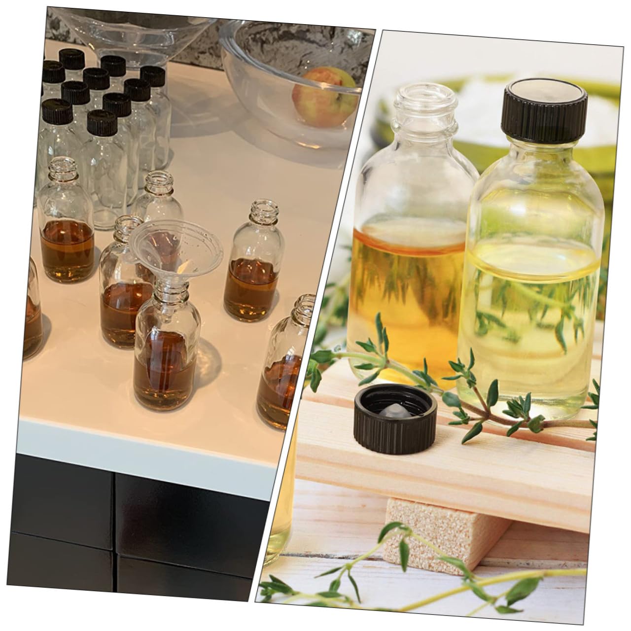 Alipis 12 Piezas Botellas de Vidrio para Reactivos Boca Pequeña Transparente para Laboratorio Muestreo y Sellado de Muestras