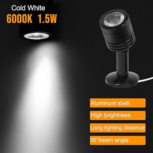 Miniatura 2 de Mini foco LED para interiores, iluminación decorativa para estantes de exhibición, pinturas, plantas, joyas, escaparate, debajo del gabinete, luz