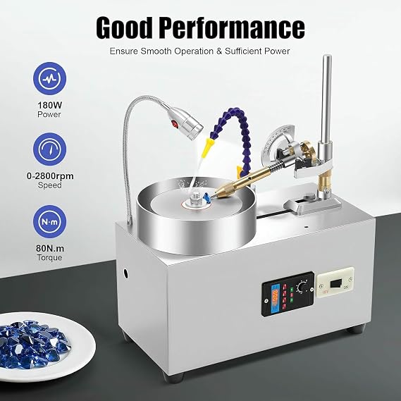 Gemstone Jewel Processing Angle Machine, Gem Faceting Machine Jade Grinding Polishing Machine, Rock Jewel Angle Polisher Jewel Crystal Angle Milling Polishing Machine