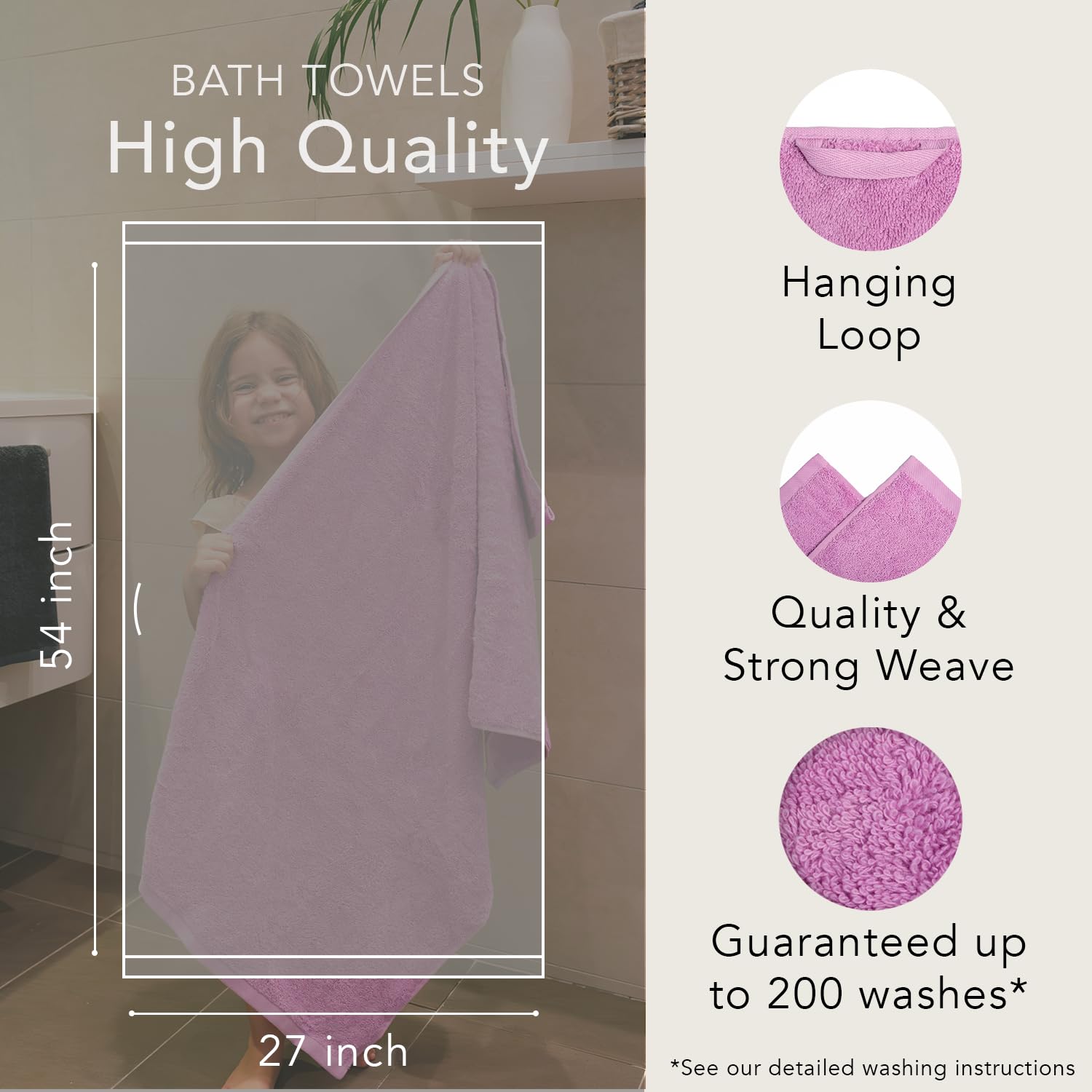 Blush Bath Towels SALBAKOS Hand Towels For Bathroom - White Cotton - 6 Bulk  Pack Turkish Cotton Turkish Hand Towels, image size:1500x1500