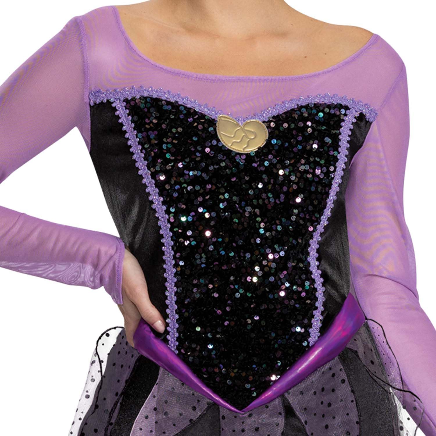 DISGUISE 129799B-EU - Costume classico da Ursula per adulti, per ragazze, multicolore
