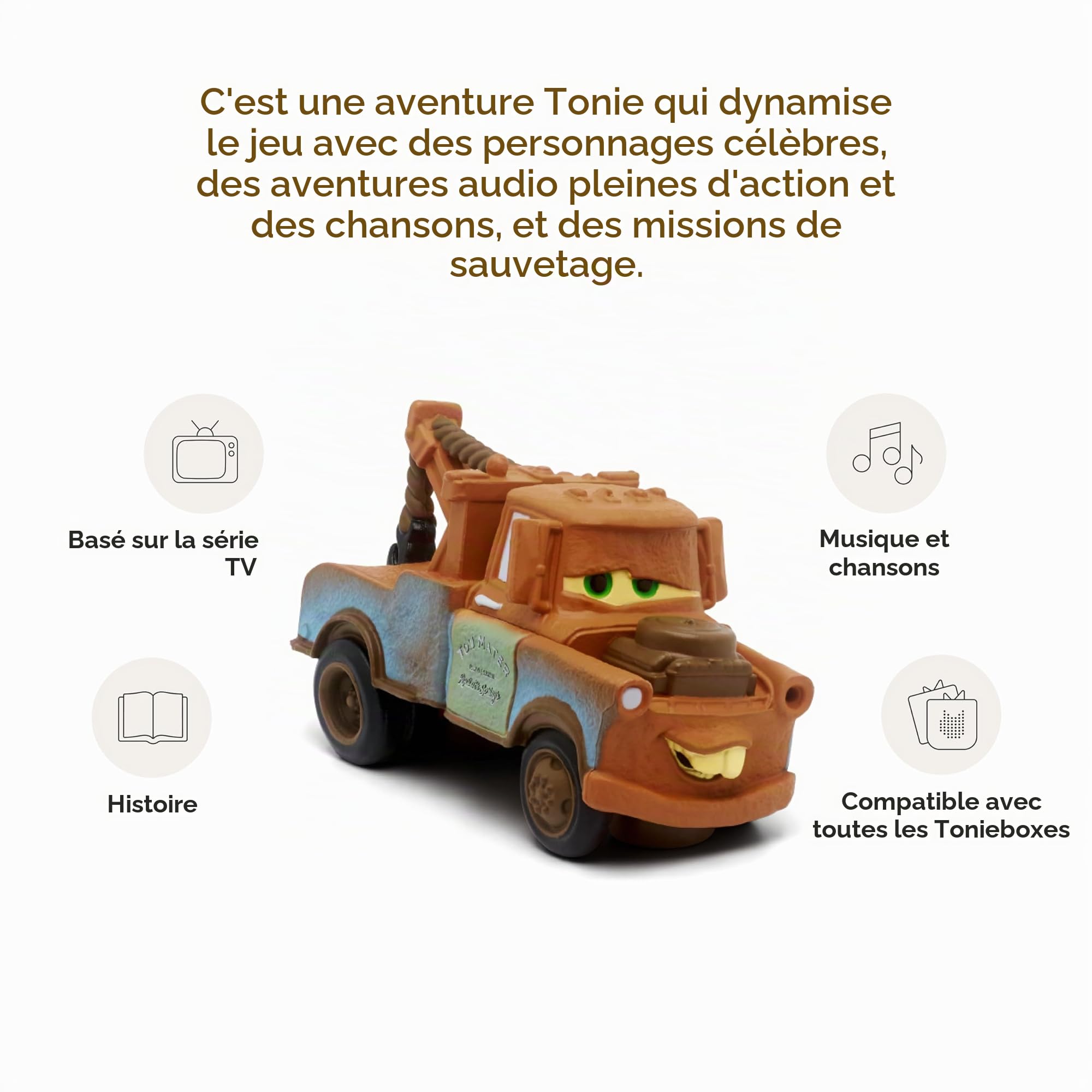 Tonies Personnage Mater Audio Play de Disney et Pixar's Cars 2