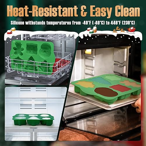 Miniatura 117 de Moldes de bomba de cacao para chocolate caliente, silicona hemisferio de 2.5 pulgadas, paquete de 3, molde semicircular, 6 cavidades, circular, sin