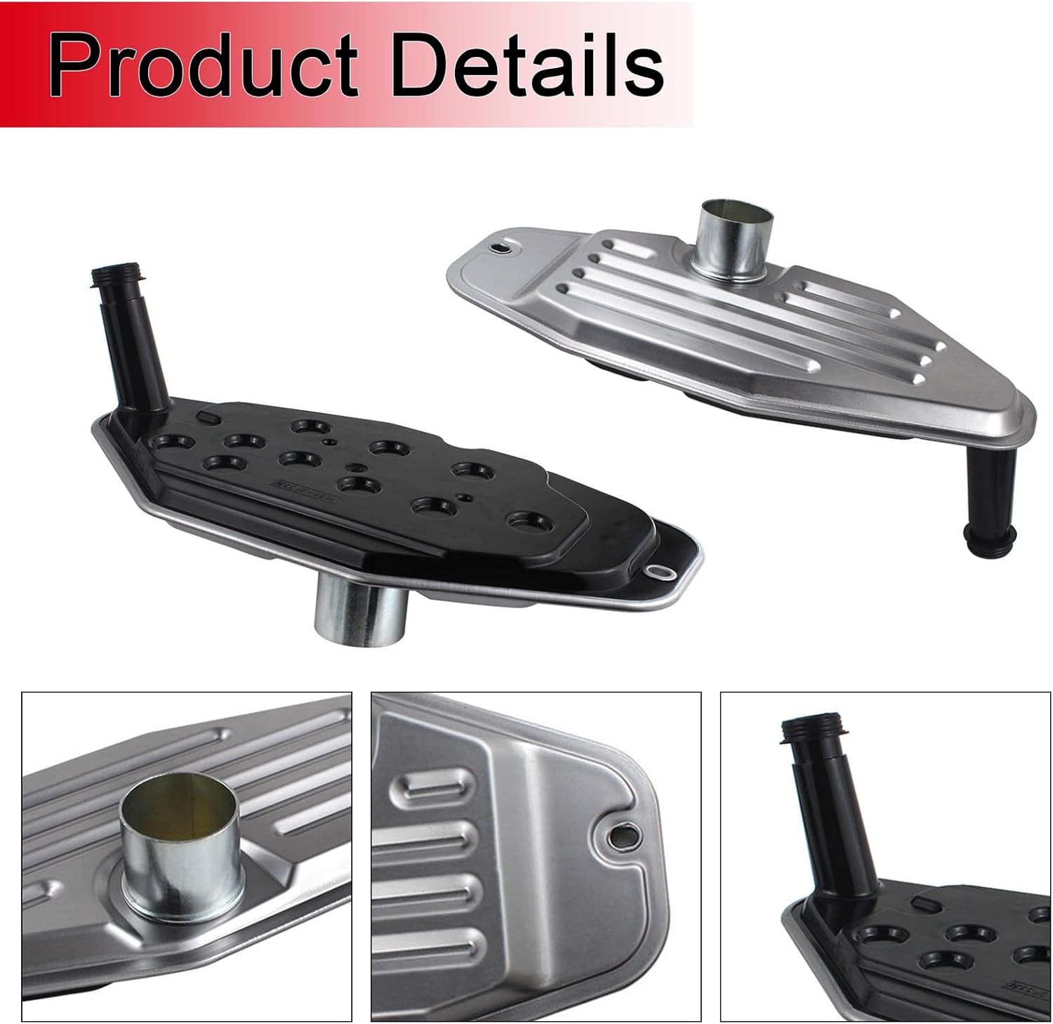 5013470AC Transmission Filter Kit With Oil Pan Gasket Fits for 1999-UP Dodge Ram J-eep Chrysler 45RFE 545RFE 65RFE 66RFE 68RFE, Replaces# 5013470AC 5179267AC 5013470AA