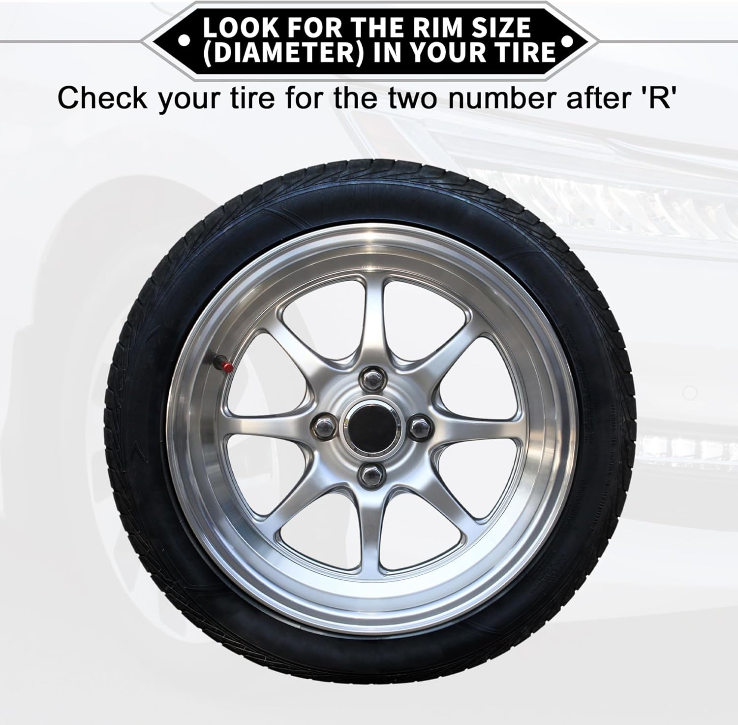 4 Pcs Car Wheel Rim Hub Cover Wheel Hub Caps R14 / 14 Inch Universal for Car Pickup Truck SUV Plastic Red Black