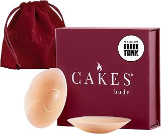 CAKES Body Sticky Circle Nipple Covers for Women - Adhesive-Free Nip Nook, Seamless Silicone Pasties