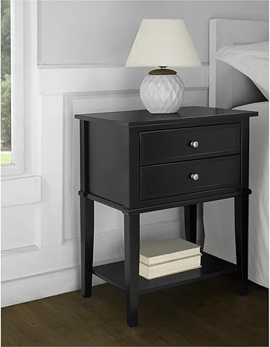 Miniatura 20 de Ameriwood Home Franklin Accent mesa con 2 cajones Gris,Negro -,Blanco,Rosado