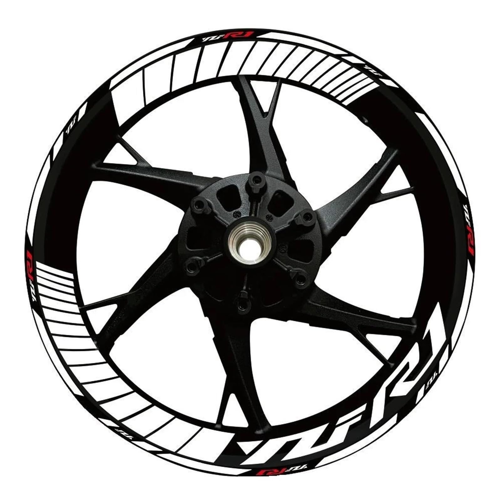 Wheel Stickers Motorcycle Reflective Wheel Decal for YZF R1 YZFR1 YZF-R1 Hub Stickers Rim Protector Kit Rim Reflective Decal
