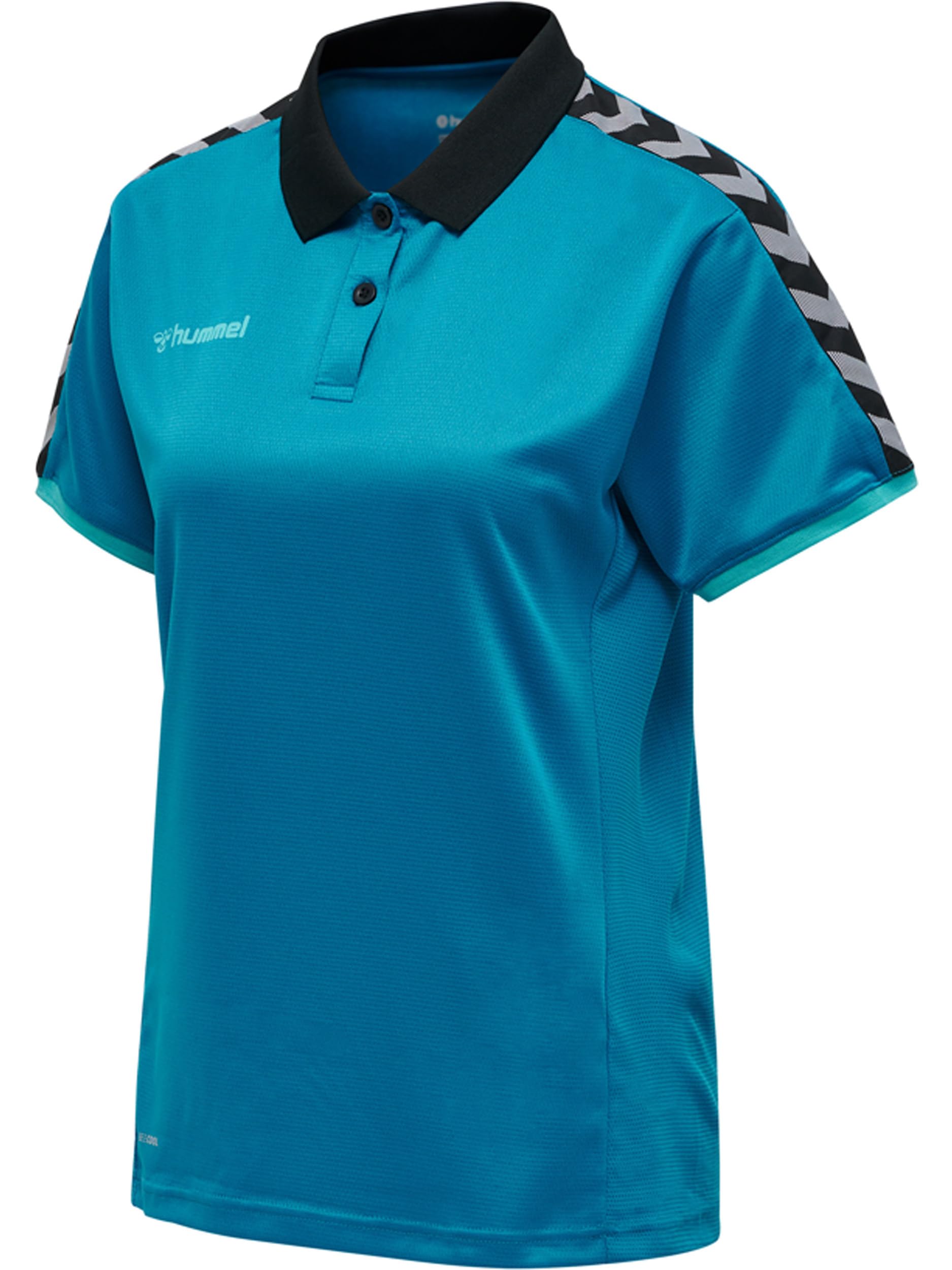 hummel Hmlauthentic Women's Functional Polo Shirt, Womens, Polo, 205384-8745-2XL, Celestial, XXL
