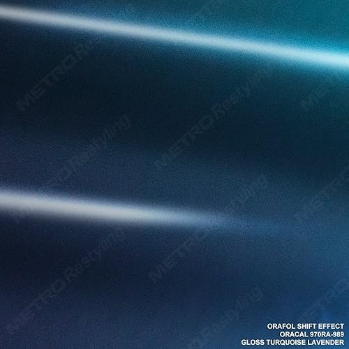 ORACAL 970RA-989 - Película de vinilo para auto, efecto de cambio de color lavanda turquesa brillante, 3 x 5 pulgadas (tamaño de muestra)