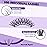B&Qaugen Lash Clusters with Bottom Lashes 10-18mm 30D D Curl Individual Lashes Cluster Eyelash Clusters Wispy with 2 Styles Bottom Lash Extension DIY Lash Extensions at Home (30D-D-MIX10-18)