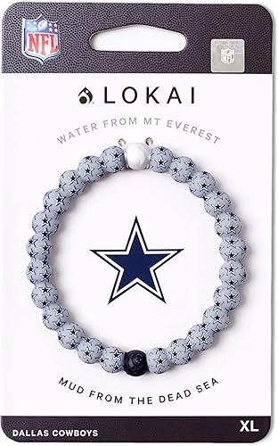 Miniatura 363 de Lokai NFL Football Collection - Pulseras de cuentas para hombres y mujeres, joyería de silicona, pulsera de moda para un ajuste cómodo