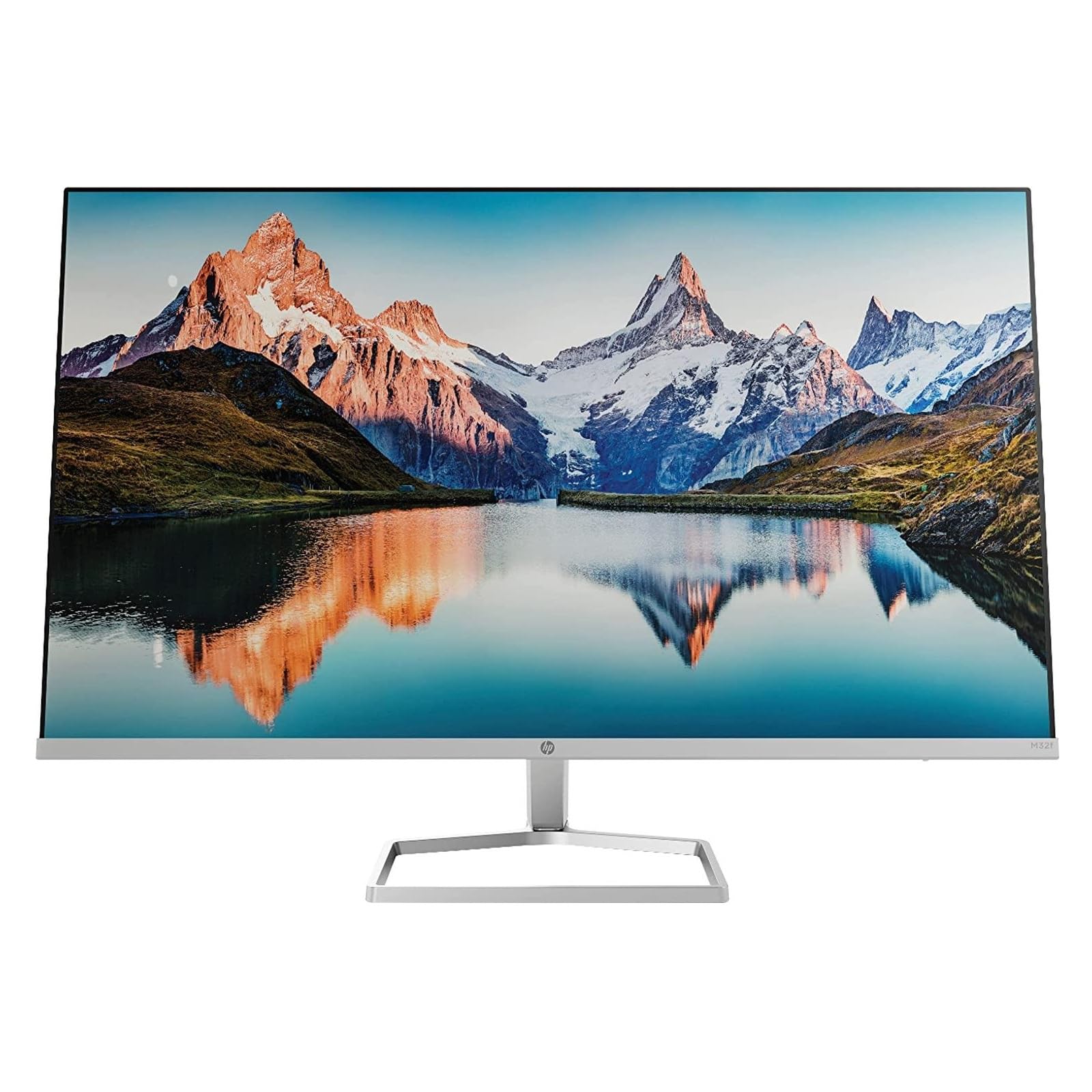 HP M32f Monitor, Display 31.5" Antiriflesso VA FHD Micro-Edge, Risoluzione 1920 x 1080p, AMD FreeSync, Tempo Risposta 7ms Overdrive, Comandi su Schermo, HDMI, VGA, Argento