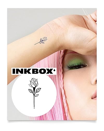 Miniatura 1 de Inkbox Tatuajes temporales, tatuaje semipermanente, un tatuaje de temperatura prémium fácil de larga duración, resistente al agua con tinta para