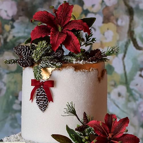 Miniatura 6 de ZHUOJIE Flower Pro - Molde de silicona para follaje de invierno y follaje de boda, decoración de pasteles y manualidades para bodas, guirnaldas,