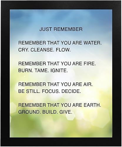 Miniatura 5 de AMERICAN LUXURY GIFTS Just Remember - Inspirational Wall Art Print 8x10 Unframed, Motivational Spiritual Decor for Living Room, Office, Classroom,