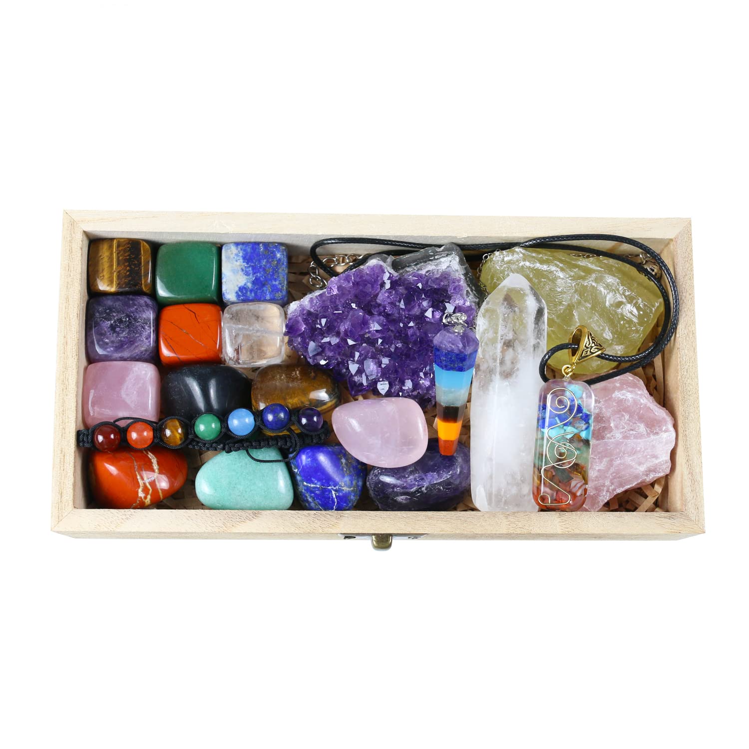 Cristaux Et Pierres Précieuses, Cristaux Et Pierres Précieuses, Pierre Semi Precieuse Et Minéraux, Lithotherapie Pierre De Protection Cristal, Kit Sorcellerie, Chakra, Coffret Pierres Et Cristaux