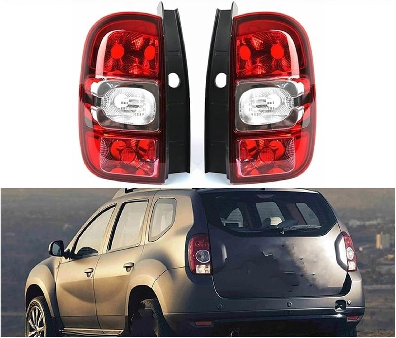 Car Taillight Cover for Duster 2014 2015 2016 2017 265551679R 265506837R Rear Lamp
