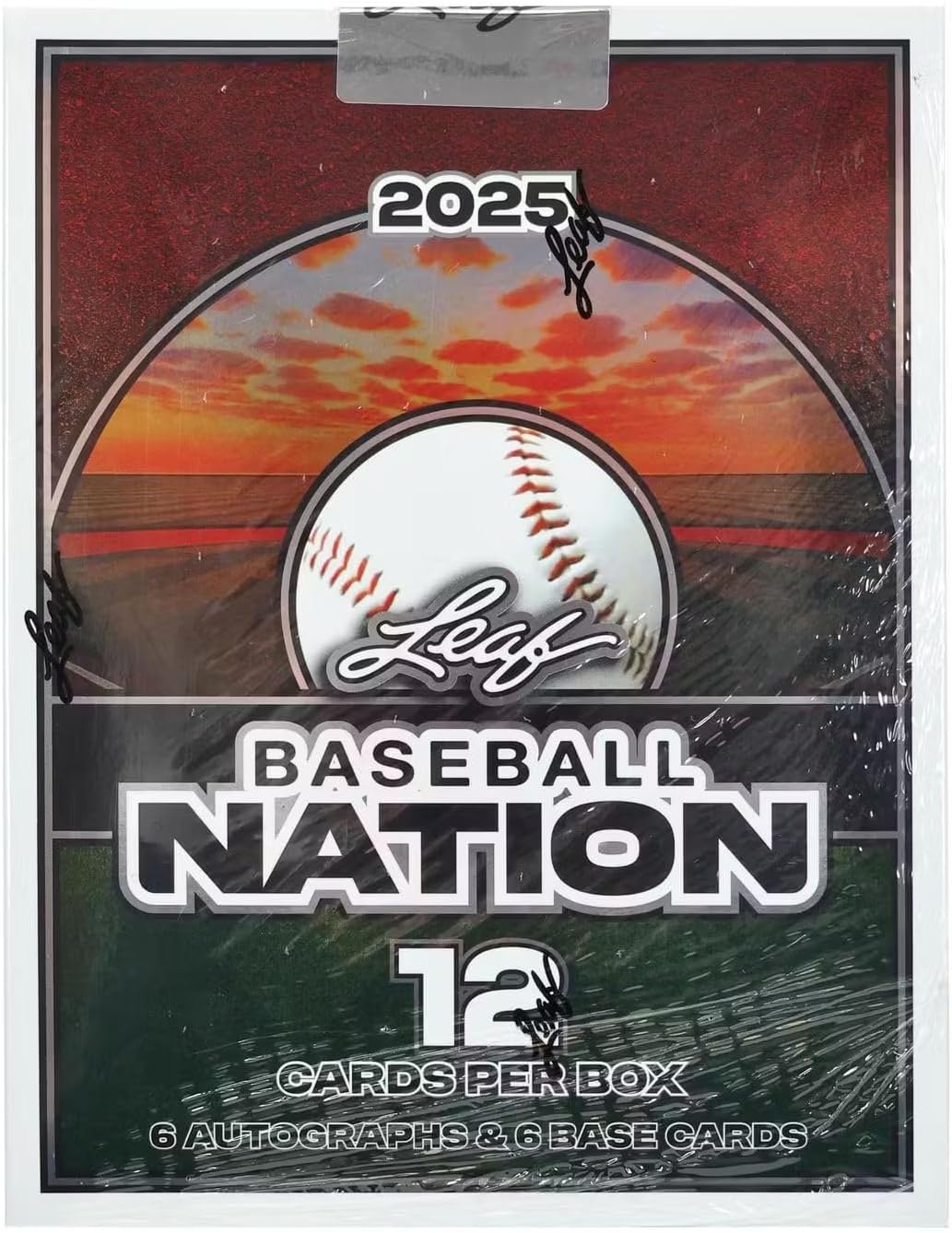 2025 Leaf Baseball Nation Baseball HOBBY box (12 cards/bx incl. SIX Autograph cards)