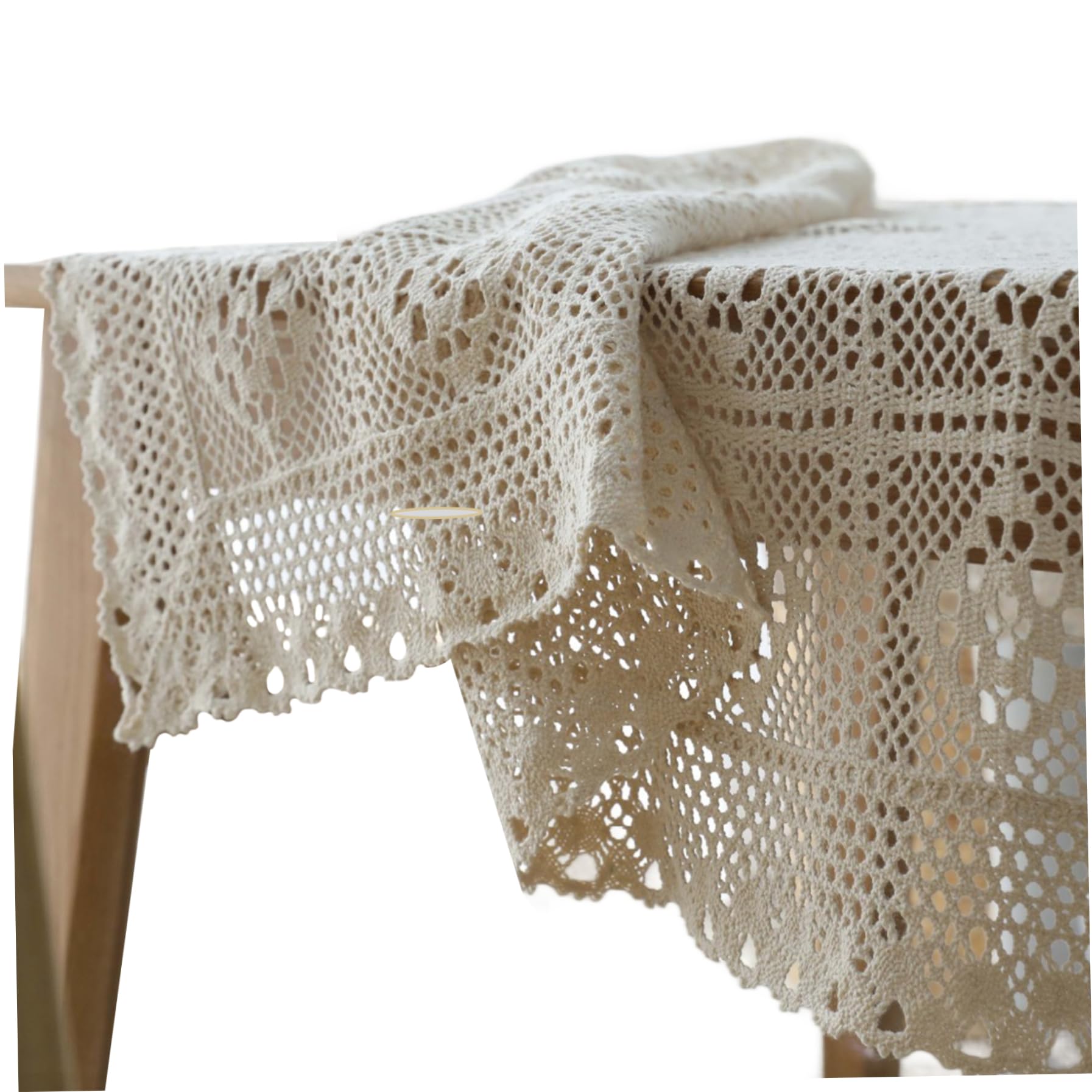Napperon de table en crochet vintage pour habiller un meuble ancien usé