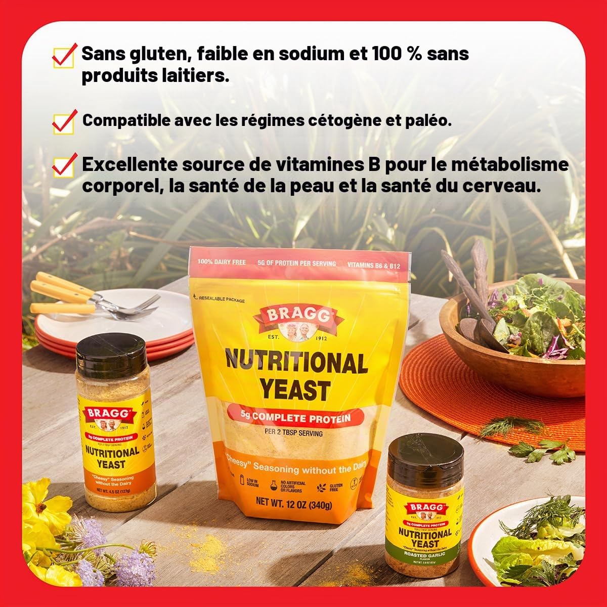 Bragg Nutritional Yeast Seasoning, Premium, 4.5 Ounce (Pack of 1) by Bragg [Foods]