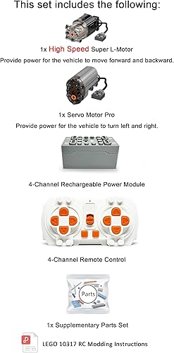 Miniatura 6 de Power Function Motor Light Set for Lego 42154 Ford GT 2022 Car Model Kit(Not Included Model)