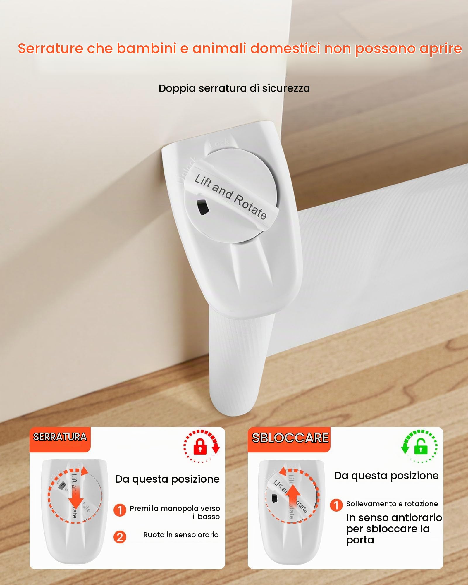 VEVOR Cancelletto Retrattile, Estensibile Fino a 1430 mm di Larghezza, 795 mm di Altezza, con Blocco di Sicurezza, Attraversabile Senza Inciampare, Cancelletto in Rete per Cani Scale, Bianco