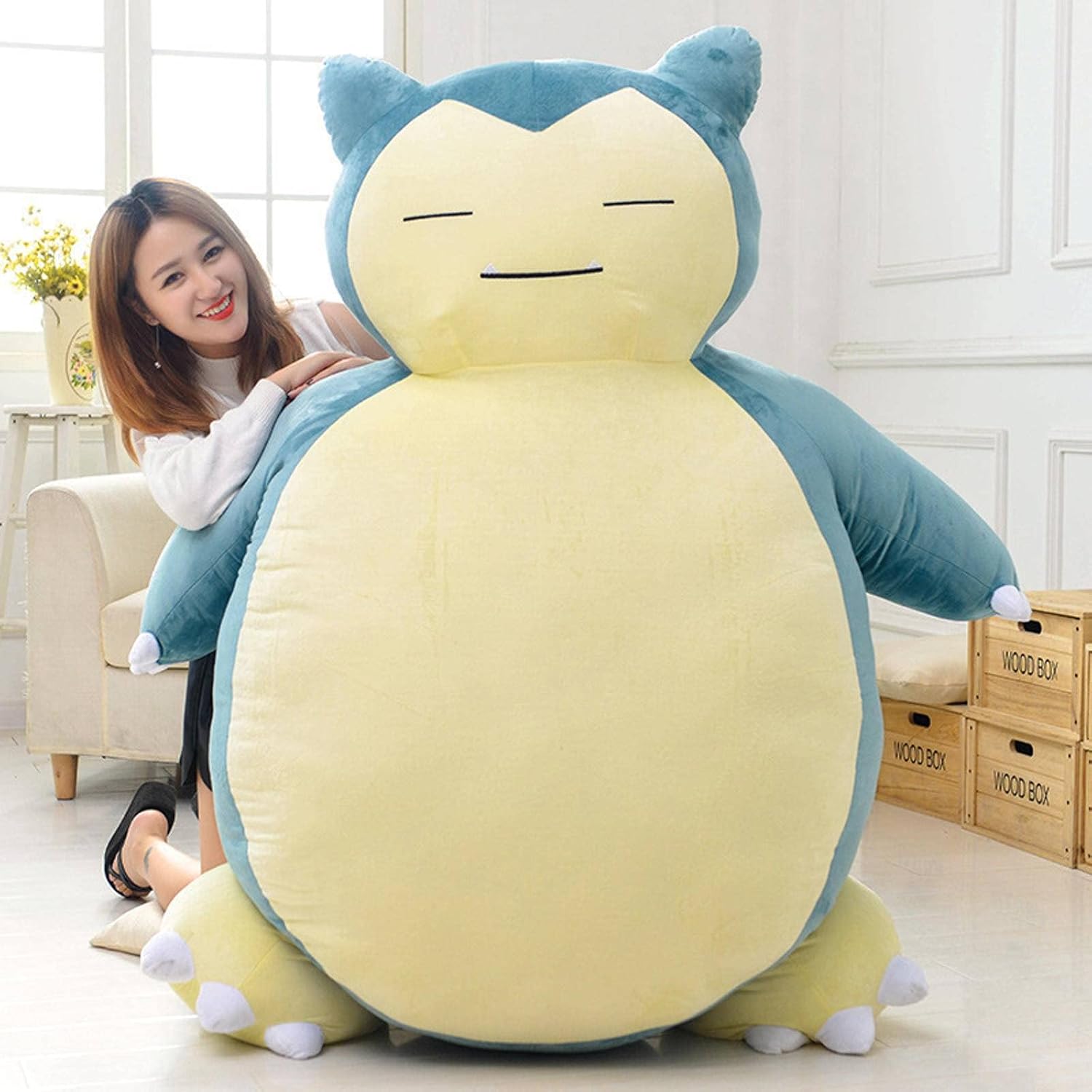 Buy Tamyun Giant Snorlax Plush Snorlax Pillow Snorlax Bean Bag Chair Large Size Stuffed Toys 30 50 80 100 130 150 200cm Snorlax Stuffed Animal Toy With Zipper For Girlfriend Birthday Snorlax Bed Online In Indonesia B098l47gs2