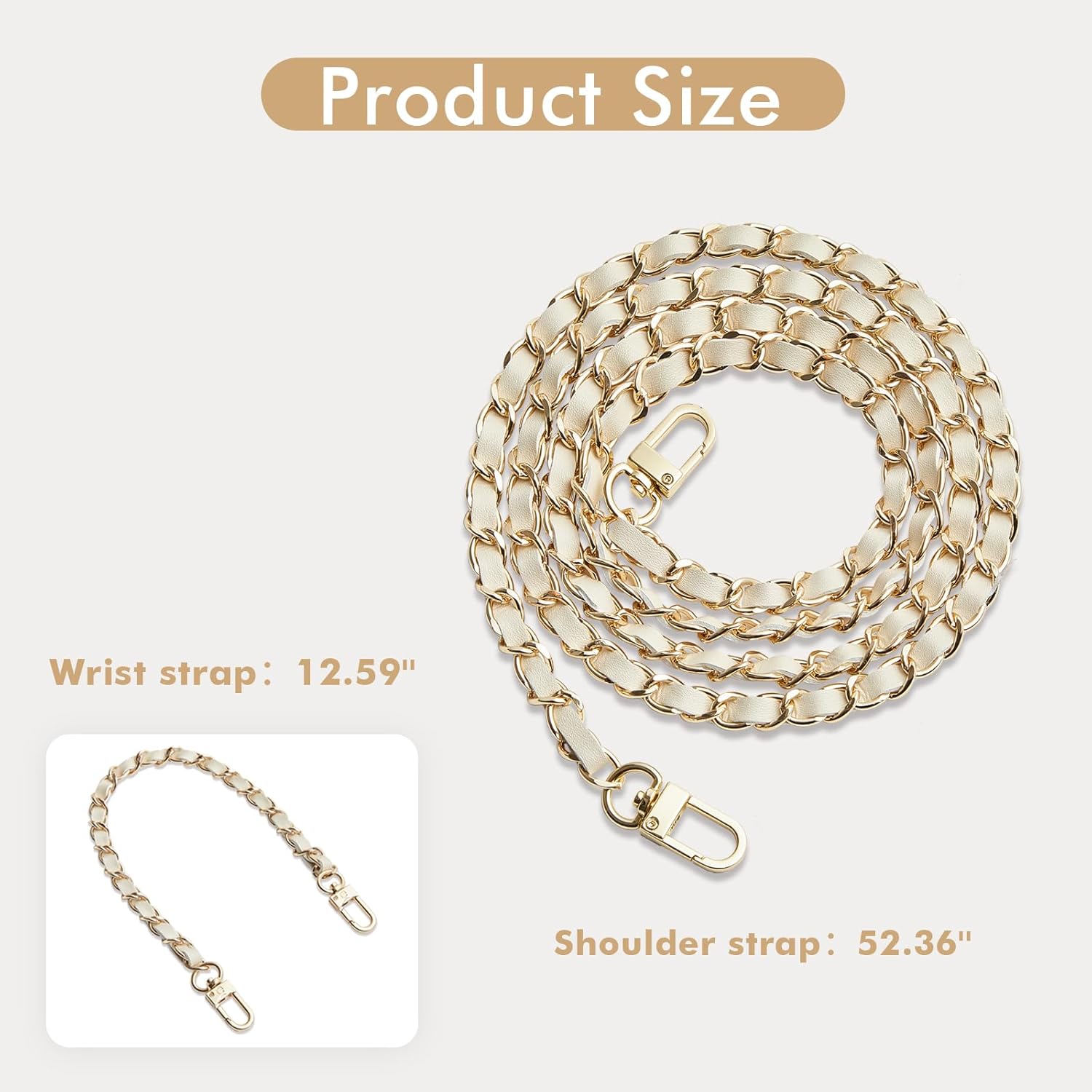 LAMEEKU Compatible with iPhone 16 Pro Wallet Case with Card Holder,Quilted Leather Zipper Crossbody Case for Women Design for iPhone 16 Pro 6.3" Beige - Image 5