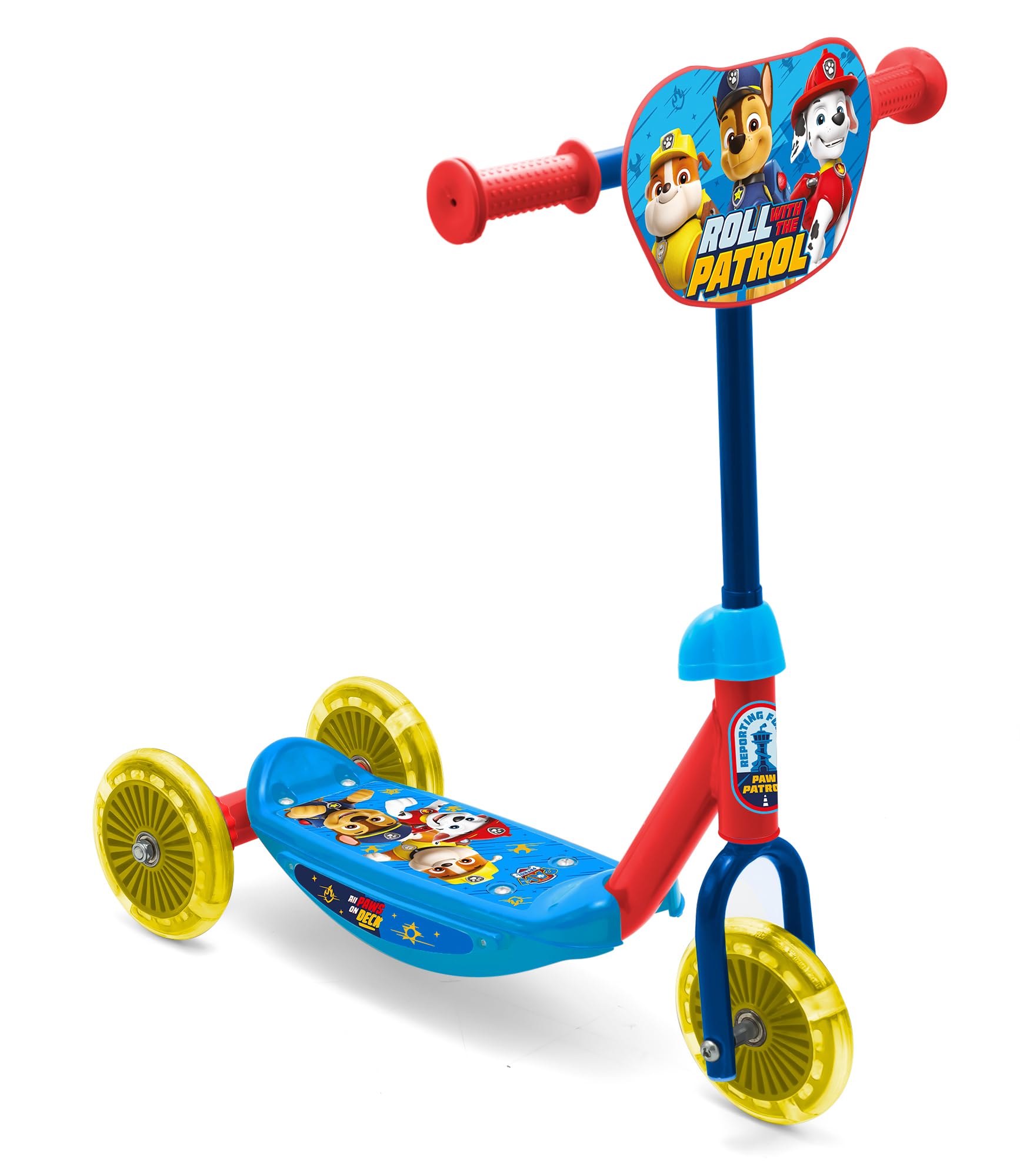 PAW Patrol 3-Rad Kinderroller – Jungenfreundliches Design mit Fokus auf sicheres Fahren