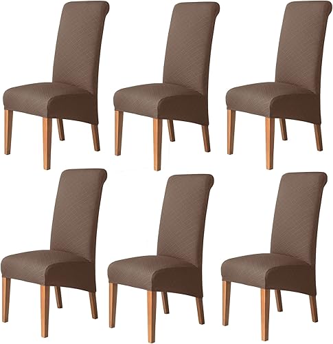 Miniatura 1 de Funda elástica para silla de comedor fundas suaves para sillas de cocina extraíbles antideslizantes y lavables protector para sillas de comedor -