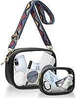 Vista 59 de KETIEE Bolso cruzado transparente, aprobado para estadios, para conciertos, eventos deportivos, festivales