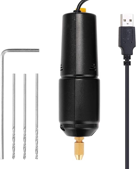 Mini furadeira elétrica portátil,Z-U36 Mini furadeira elétrica portátil USB perfurador 5V poder ferramenta pequena de moagem para joias resina pérola faça você mesmo