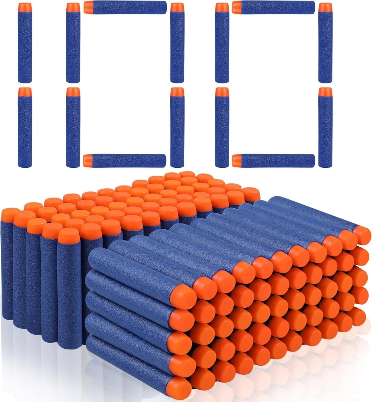 Mumoo Bear 7.2Cm Refill Foam Bullet Darts For Nerf N-Strike Elite Series Blasters Kid Toy Gun (100Pcs Blue)