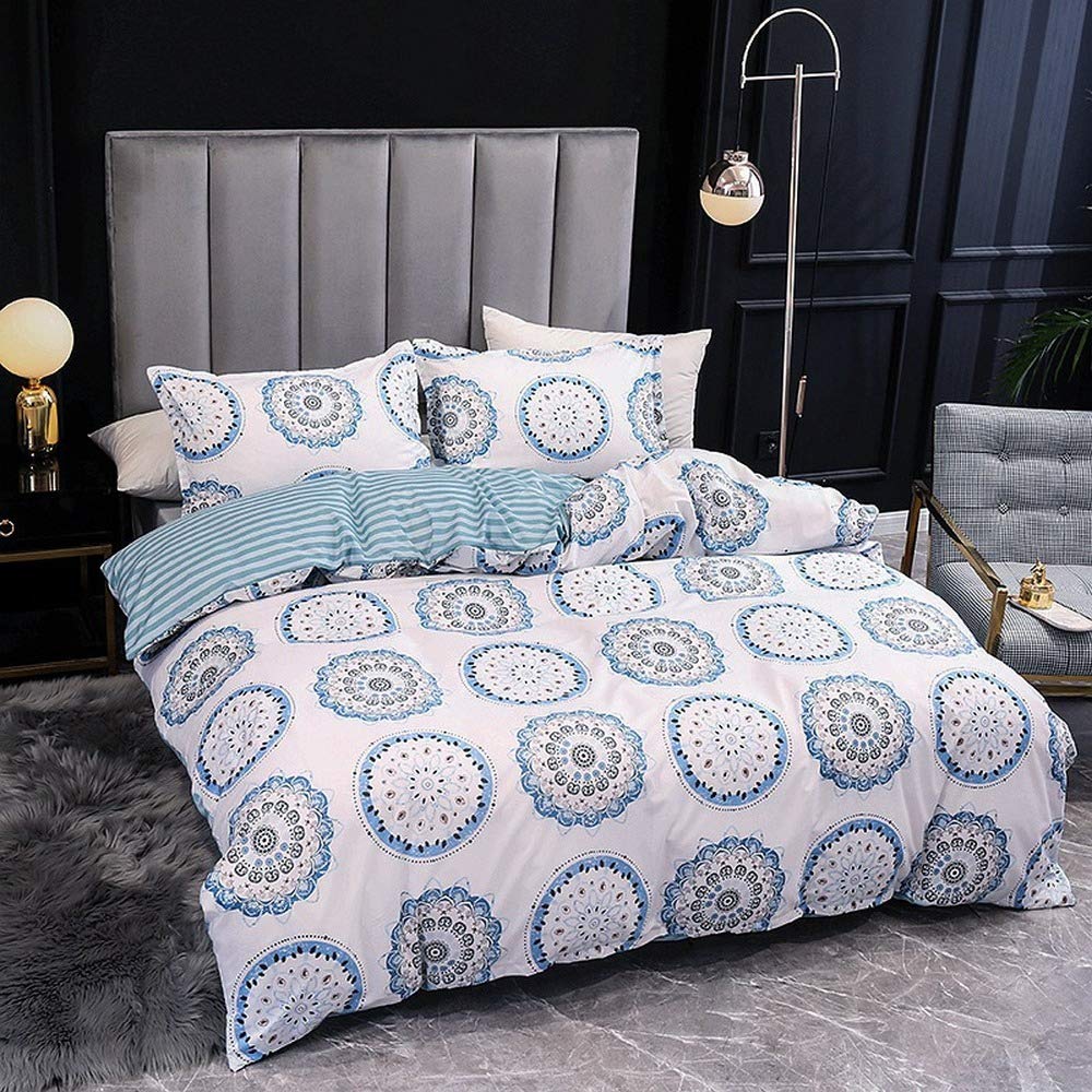 Housse de couette 135 x 200 anti-glissement lit enfant AB03