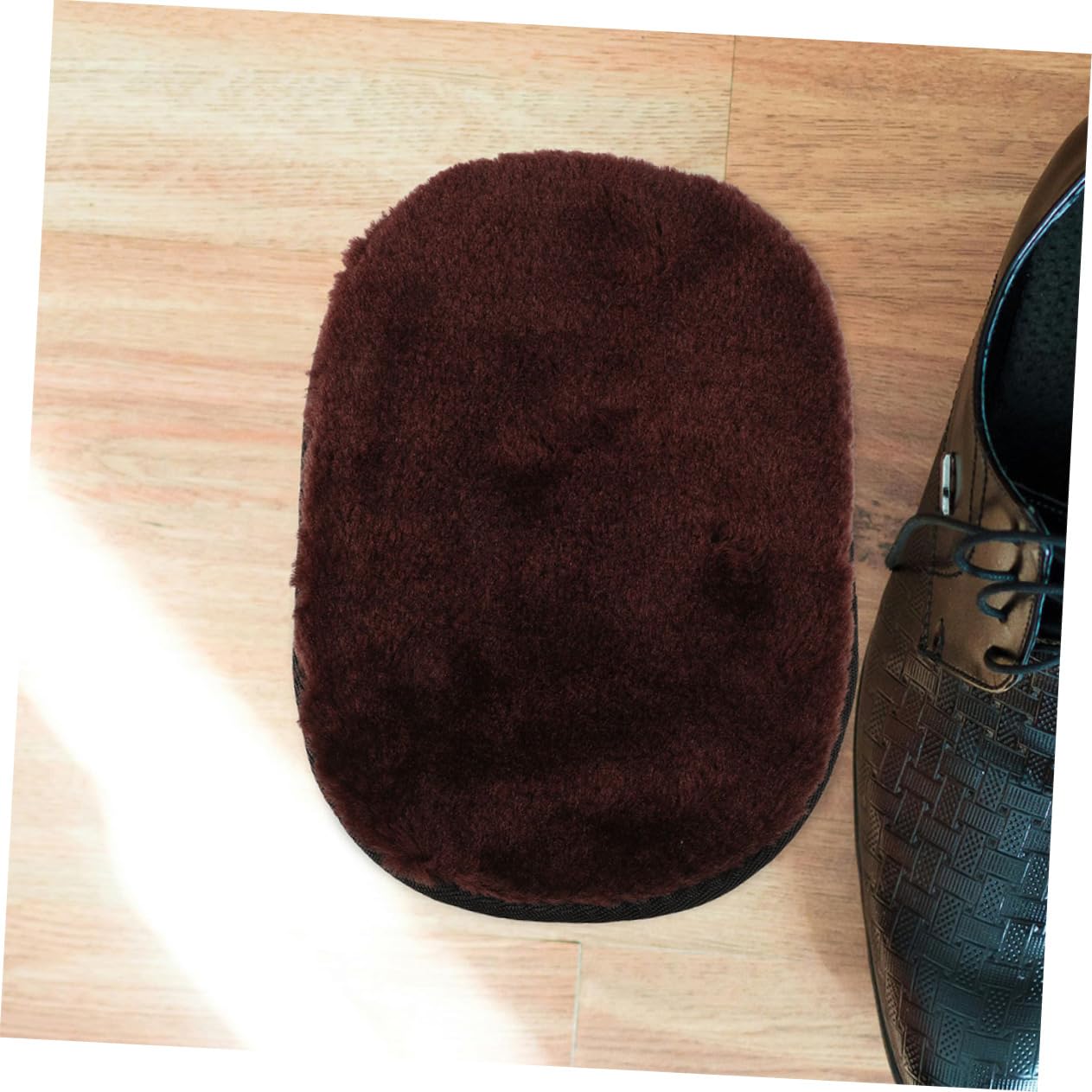 5pezzi Guanti per Lucidatura Scarpe in Finta Lana Kit Pulizia Pelle Applicazione Cera Migliorata Uso Quotidiano Viaggio Lavoro