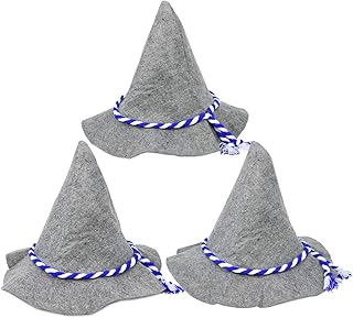 com-four® Traditional Hat for Oktoberfest, Carnival or Fancy Dress, Bavarian Hat Made of Felt with Blue/White Cord, Seppel Hat