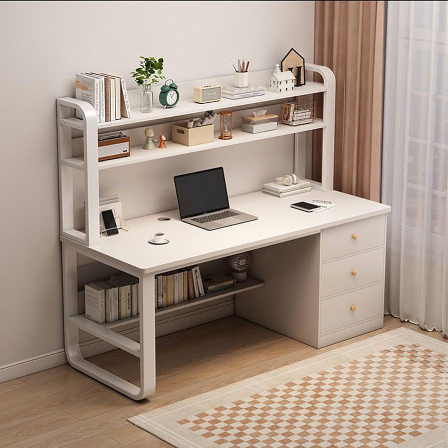 ✨本棚付き✨システムデスク　パソコンや事務机にも(^^) 本棚付きデスク