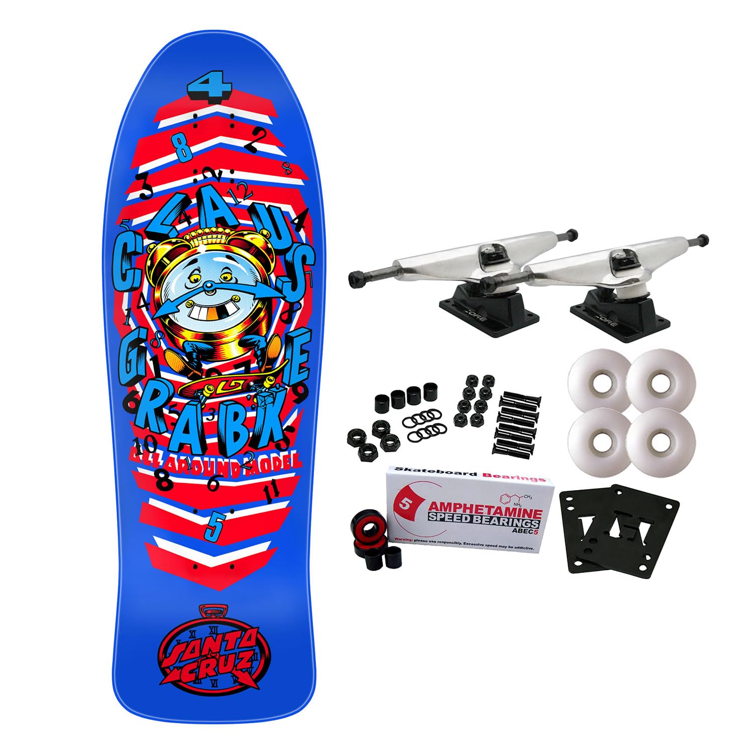 Santa Cruz Skateboard Complete Grabke All Around Re-Issue 9.89