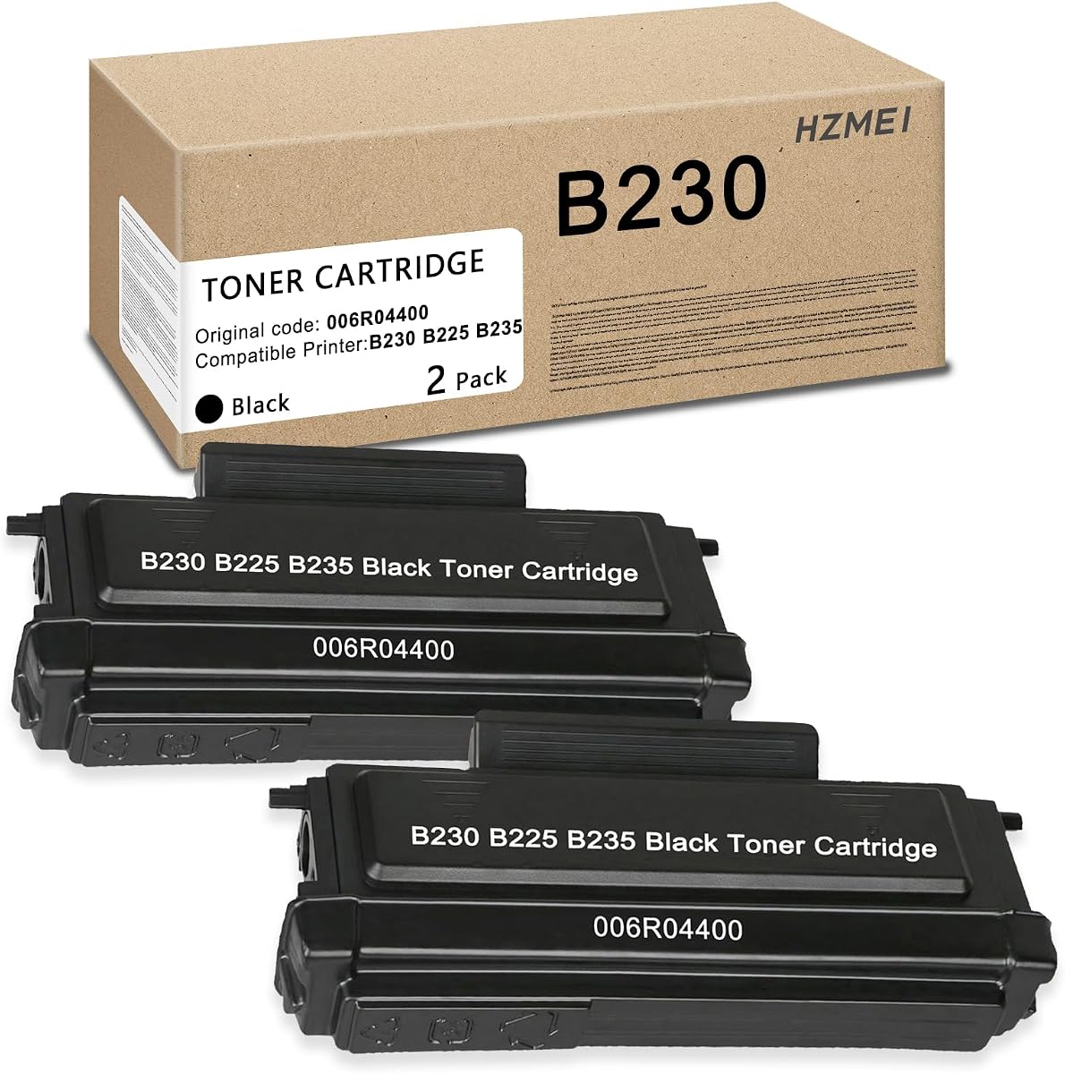 B230 B225 B235 Black Toner Cartridge Compatible with 006R04400 Toner | Replacement for Xerox 006R04400 Black Toner Cartridge Work with Xerox B230 B225 B235 Printer(2-Pack,3000 Pages)