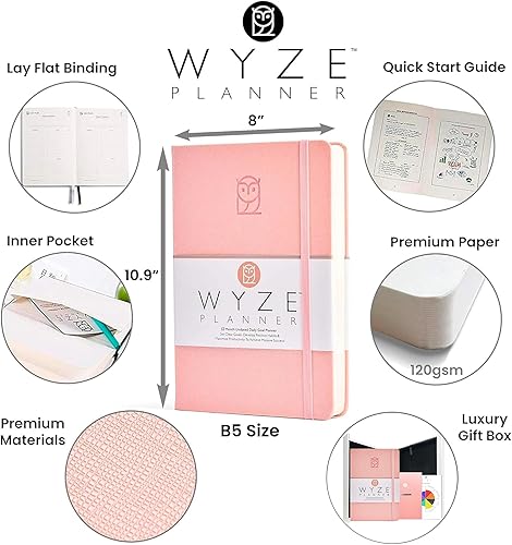 Miniatura 2 de Wyze Planner - Planificador para establecer objetivos para aumentar la productividad y lograr objetivos personales y comerciales. Organizador de
