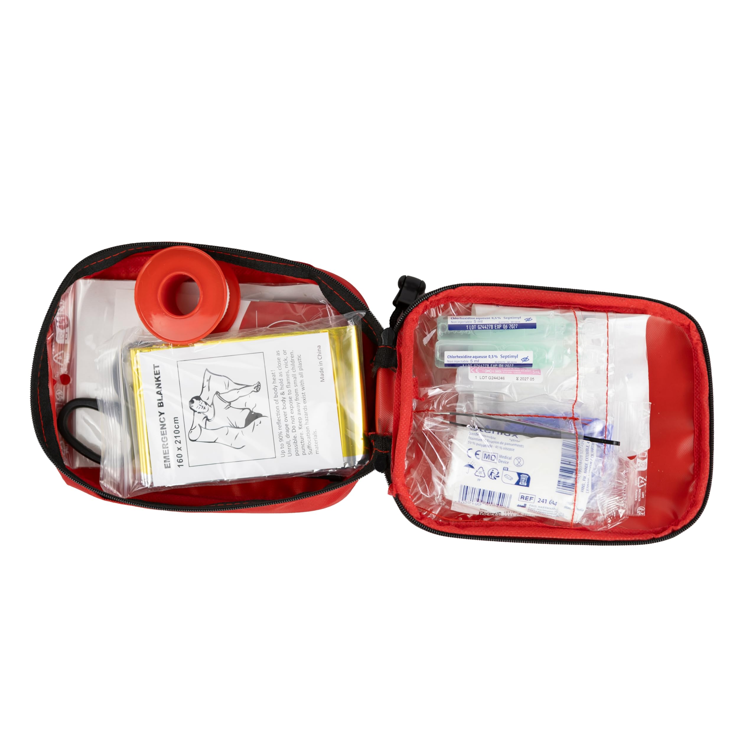 Trousse De Premiers Secours Rouge Complète Tactique Assemblé En France