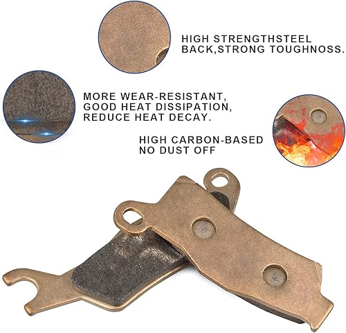 Miniatura 4 de Pastillas de freno delanteras y traseras para Can-Am Outlander 570 650 850 1000 Outlander Max 450 500 800R 1000 Renegade 500 570 STD XMR XXC 800R