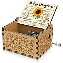 BOOB Wood Sunflower Cute Music Box You are My Sunshine Wooden Colorful Musical Gifts from Mom to Daughter for Birthday/Christmas/Valentines Day/Thanksgiving Day/Mothers Day