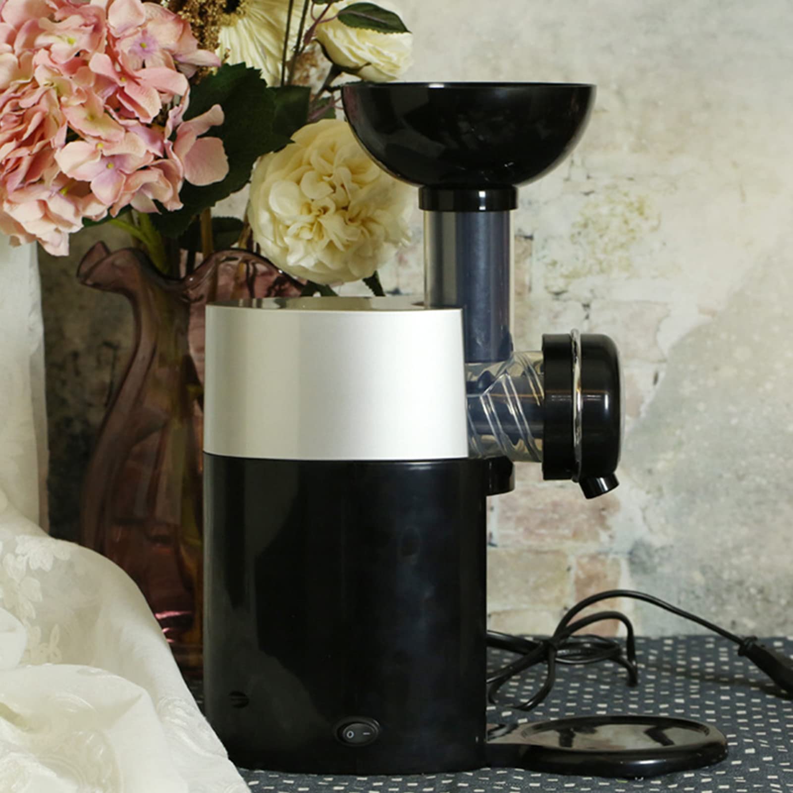 Heladera Para Fruta Congelada, Máquina Para Hacer Helados, DIY Sorbete Suave, Batido, Yogur Helado, Sin BPA, Sin Aditivos Ni Colorantes Artificiales, Para El Hogar, Fiestas Y Niños (Negro)