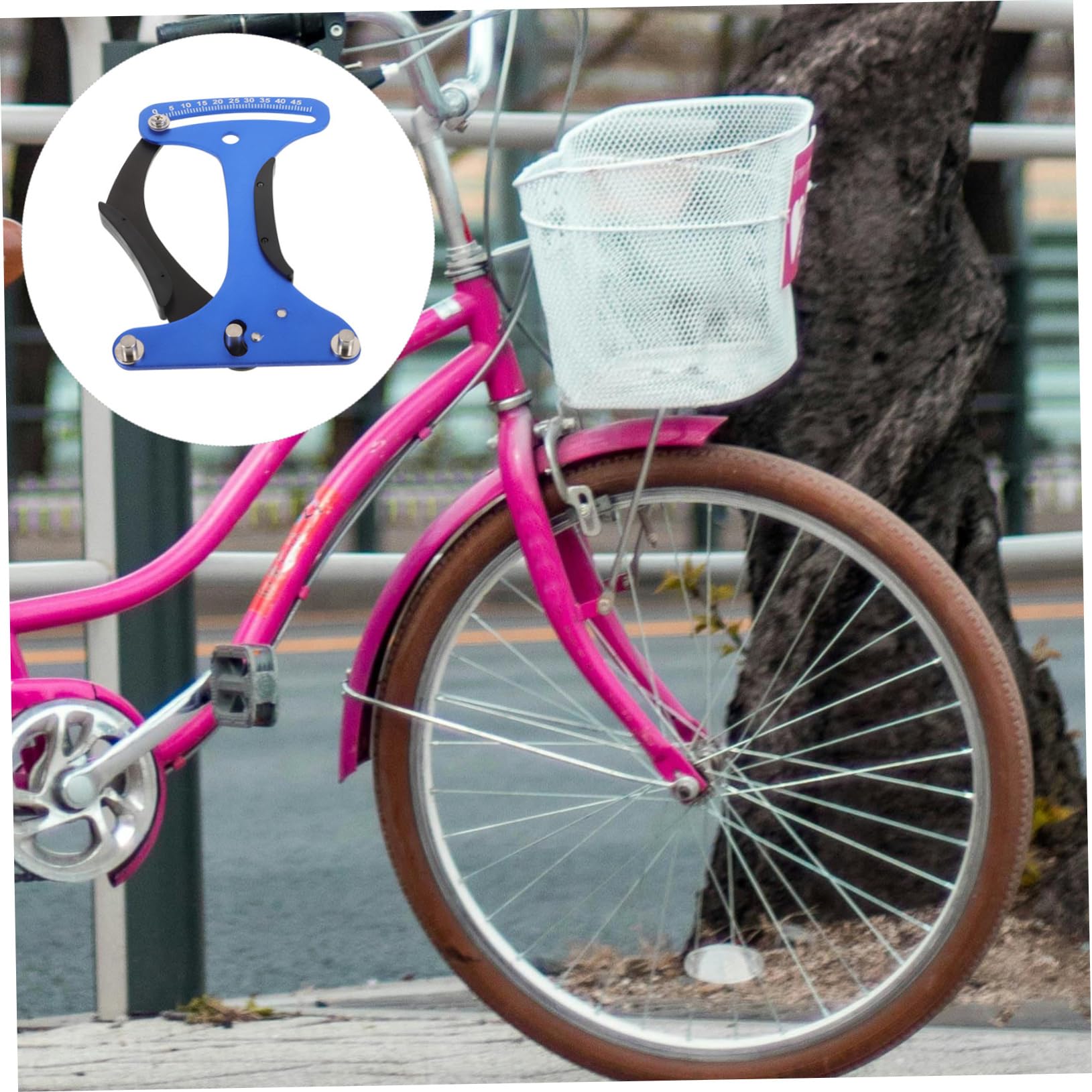 YARNOW Medidor de Tensión de Radios de Bicicleta Azul, Aleación de Aluminio, Ligero y Portátil, para Medir Precisión la Tensión Radios en Ruedas