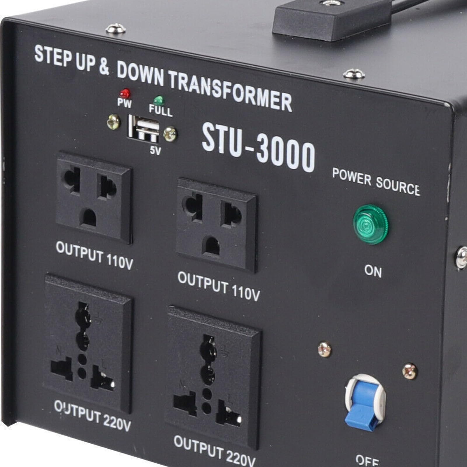Transformador de tensión AC 220 V 110 V 3000 W USB 220 V a 110 V convertidor