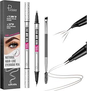 Pudaier - Pluma de cejas de doble punta 2 en ...